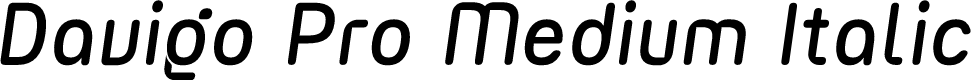 Davigo Pro Demo Medium Italic