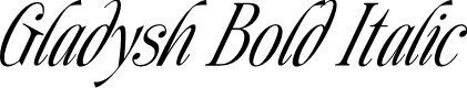 Gladysh Bold Italic