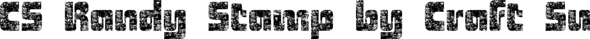 CSRandyStamp-Regular Demo