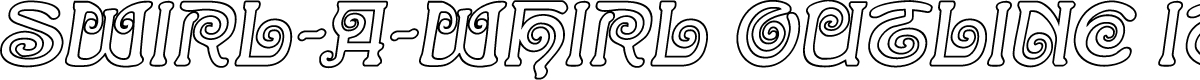 Swirl-a-Whirl Outline Italic