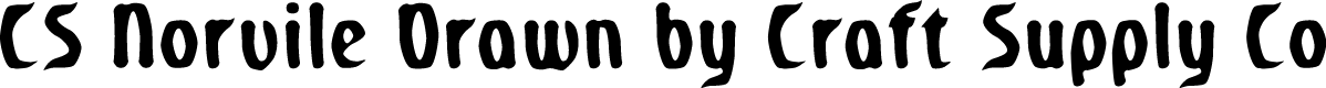 CSNorvileDrawn-Regular Demo