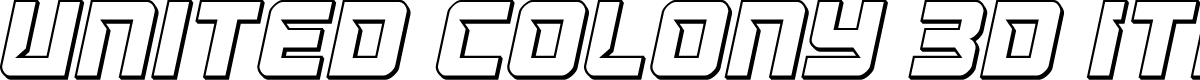 United Colony 3D Italic
