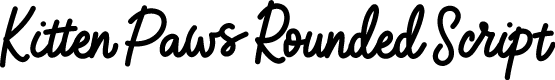 Kitten Paws Rounded Script