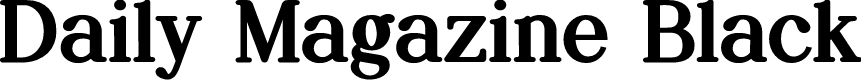 Daily Magazine Black