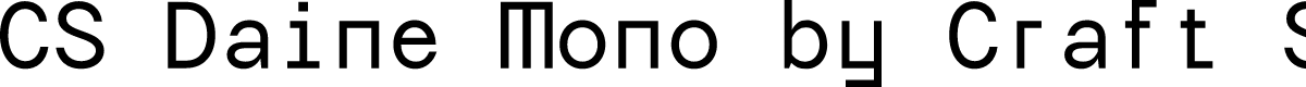 CS Daine Mono Regular Demo