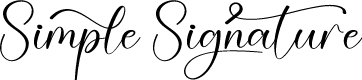 Simple Signature