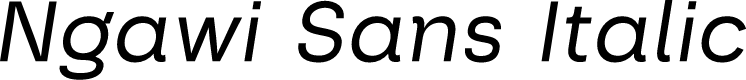 Ngawi Demo Italic