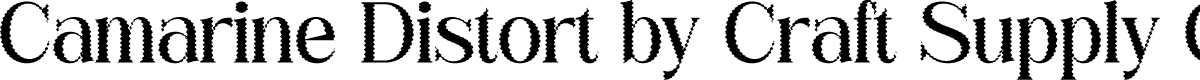 Camarine Distort-Regular Demo