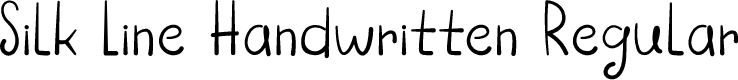 Silk Line Handwritten Regular