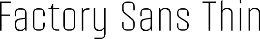 Factory Sans Thin