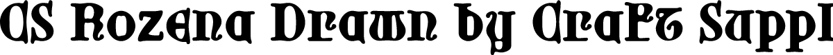 CSRozenaDrawn-Regular Demo
