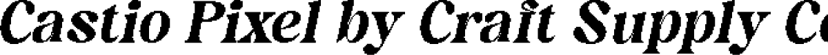 CastioPixel-Regular Demo