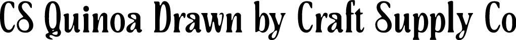 CSQuinoaDrawn-Regular Demo