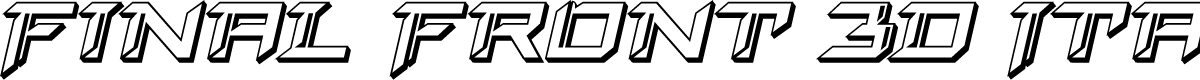 Final Front 3D Italic