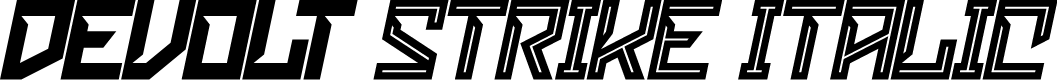 Devolt Strike Italic