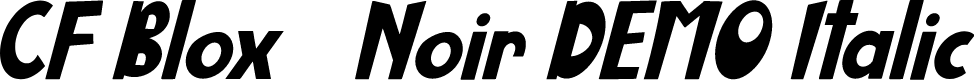 CF Blox Noir DEMO Italic