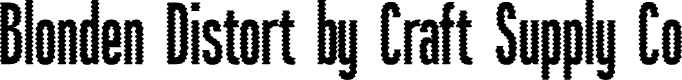 Blonden Distort-Regular Demo