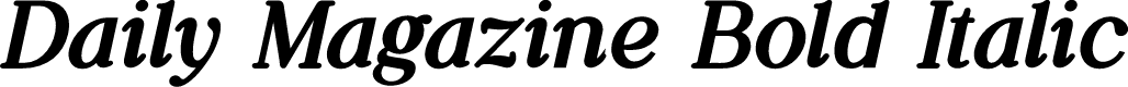 Daily Magazine Bold Italic