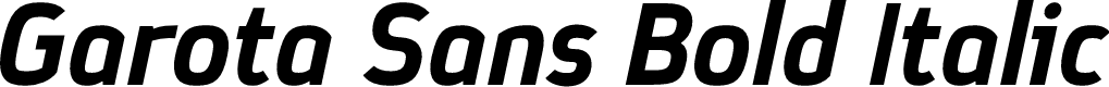 Garota Sans Bold Italic