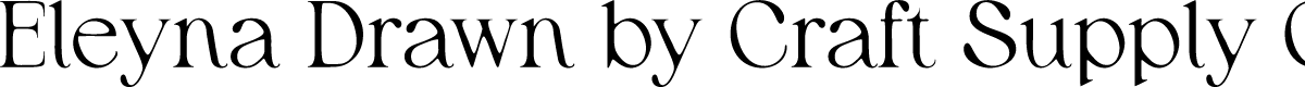 Eleyna Vintage Demo Drawn