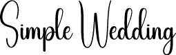 Simple Wedding