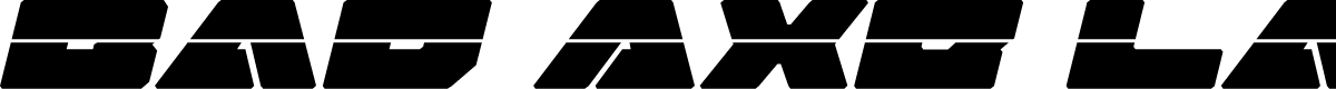 Bad Axe Laser Italic