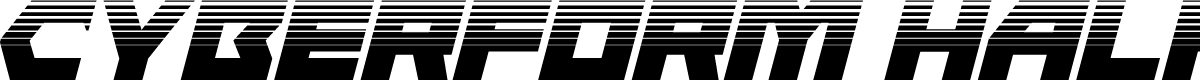 Cyberform Halftone Italic