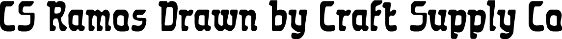 CSRamosDrawn-Regular Demo