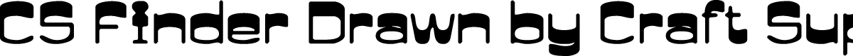 CSFinderDrawn-Regular Demo
