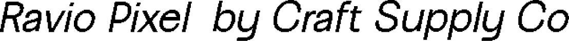 RavioPixel-Regular Demo