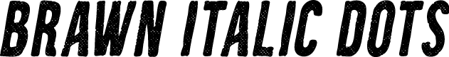 Brawn Italic Dots