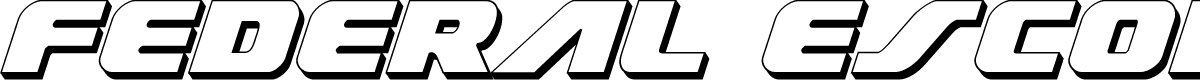 Federal Escort 3D Italic