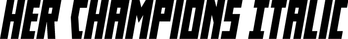 Her Champions Italic