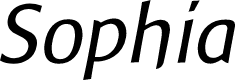 Baar Sophia Italic