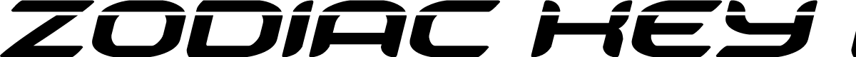 Zodiac Key Laser Italic