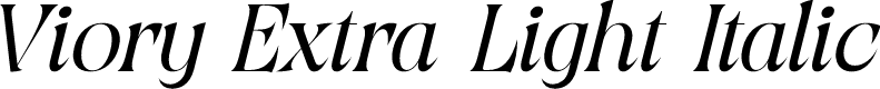 Viory Extra Light Italic