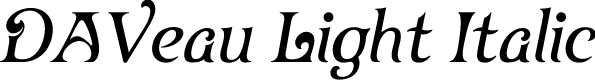 DAVeau Light Italic