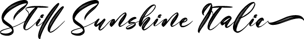 Still Sunshine Italic