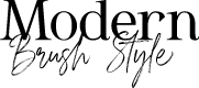 Modern Brush Style Serif Person