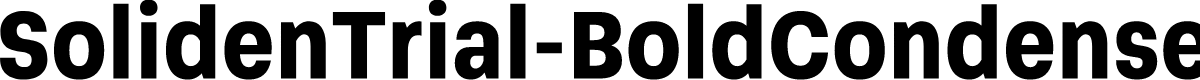 SolidenTrial-BoldCondensed