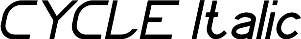 CYCLE Italic