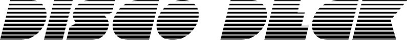 Disco Deck Gradient Italic