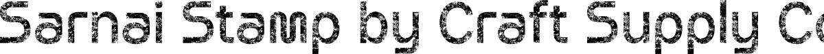 SarnaiStamp-Regular Demo