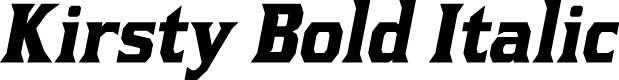Kirsty Bold Italic