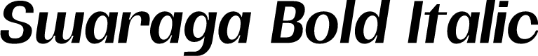 Swaraga Demo Bold Italic