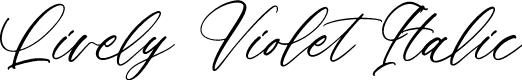 Lively Violet Italic