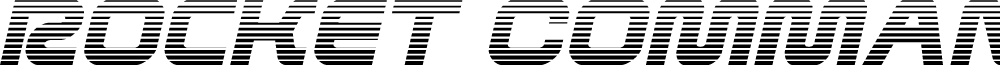Rocket Command Gradient Italic