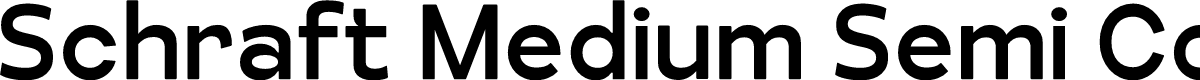 Schraft Medium Semi Condensed