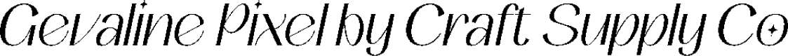 Gevaline Pixel Regular Demo
