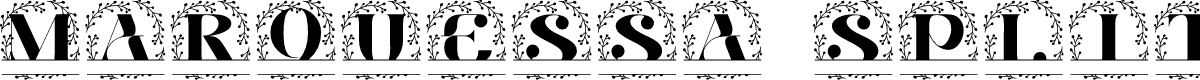 Marquessa Split Monogram